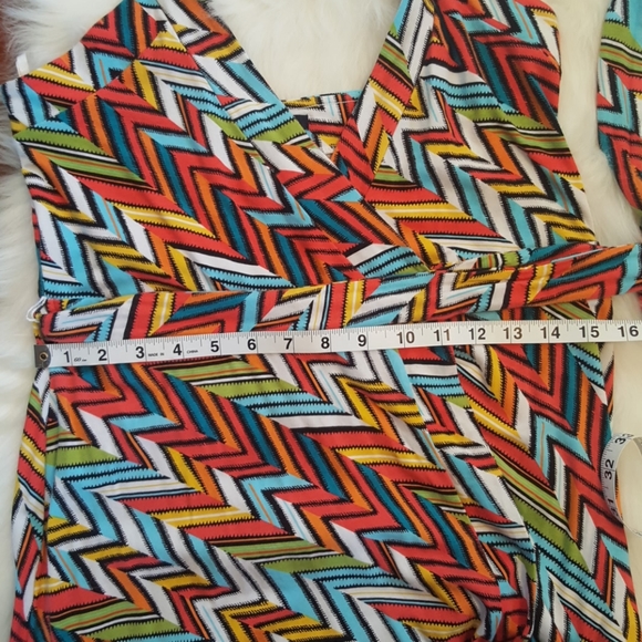 Gap Halter wrap dress in zigzag print - Picture 7 of 8